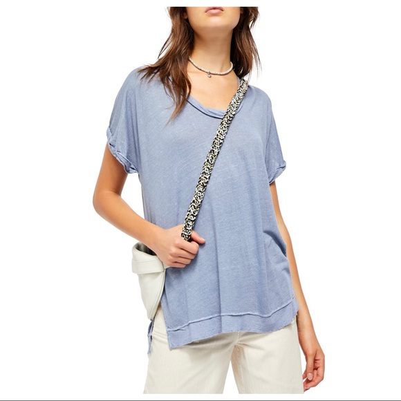 FREE PEOPLE BOHO FLOWY TUNIC TEE KNIT TOP A2C - Picture 9 of 16